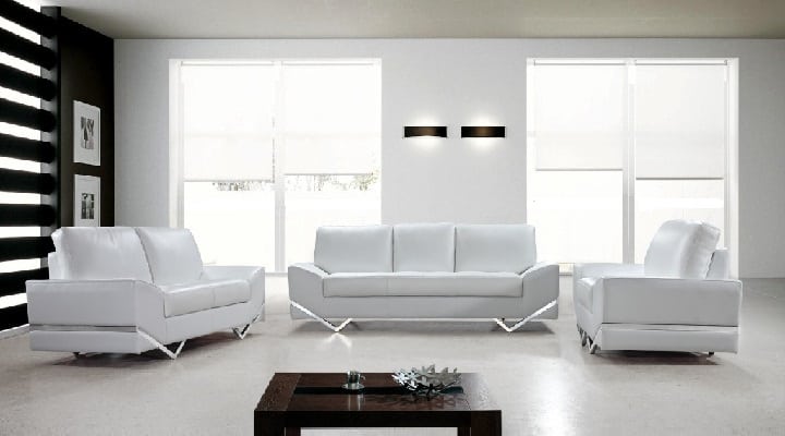 French doors in white